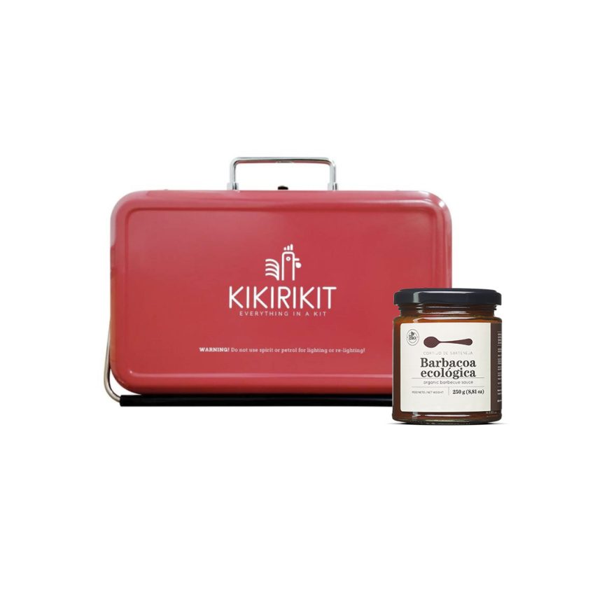 Barbacoa portátil + Salsa Barbacoa Ecológica de Cortijo de Sarteneja